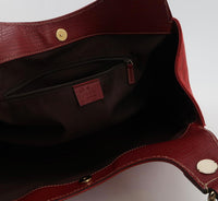 Gucci GG Canvas Leather Tote – Red