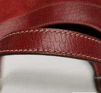 Gucci GG Canvas Leather Tote – Red