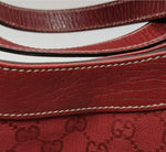 Gucci GG Canvas Leather Tote – Red
