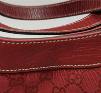 Gucci GG Canvas Leather Tote – Red