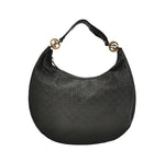 Gucci GG Embossed Leather Hobo Bag – Black