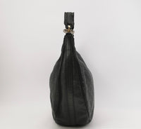 Gucci GG Embossed Leather Hobo Bag – Black