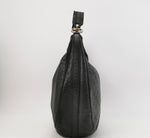 Gucci GG Embossed Leather Hobo Bag – Black