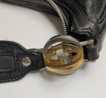 Gucci GG Embossed Leather Hobo Bag – Black