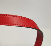 Gucci GG Canvas Tote with Red Leather Trim & Heart Charm