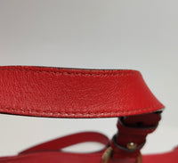 Gucci GG Canvas Tote with Red Leather Trim & Heart Charm