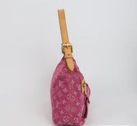 Louis Vuitton Monogram Denim Shoulder Bag – Pink