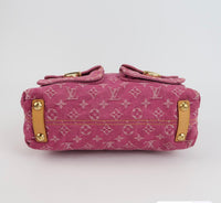 Louis Vuitton Monogram Denim Shoulder Bag – Pink
