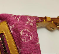 Louis Vuitton Monogram Denim Shoulder Bag – Pink