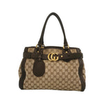 Gucci GG Monogram Canvas Tote Bag – Brown