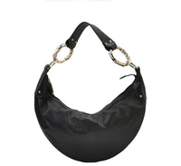 Gucci GG Embossed Leather Hobo Bag – Black