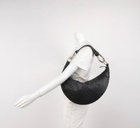 Gucci GG Embossed Leather Hobo Bag – Black