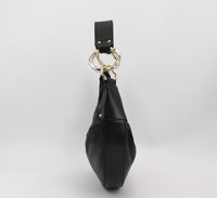Gucci GG Embossed Leather Hobo Bag – Black