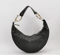 Gucci GG Embossed Leather Hobo Bag – Black