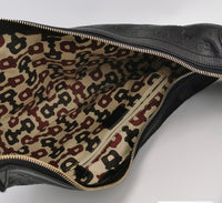 Gucci GG Embossed Leather Hobo Bag – Black