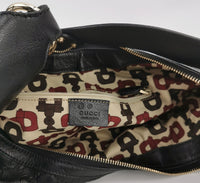 Gucci GG Embossed Leather Hobo Bag – Black