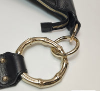 Gucci GG Embossed Leather Hobo Bag – Black