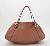 Gucci Guccissima Leather Shoulder Tote – Dusty Pink