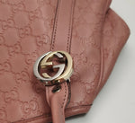 Gucci Guccissima Leather Shoulder Tote – Dusty Pink