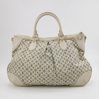 Louis Vuitton Monogram Minilan Croisette Marina GM Handbag White Blue