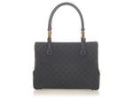 Gucci Black Bamboo GG Canvas Tote Bag