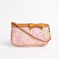 Louis Vuitton x Murakami Cherry Blossom pochette, front