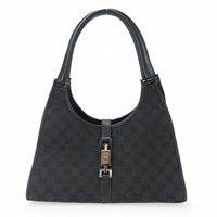 Gucci Jackie GG Canvas Shoulder Bag – Black
