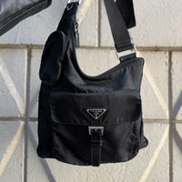 Prada Tessuto Wide Crossbody Bag
