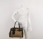 Gucci GG Canvas Tote with Running-G Buckle, Beige / Ebony, photo 2