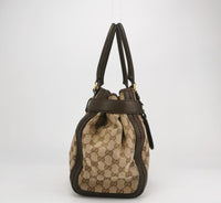 Gucci GG Canvas Tote with Running-G Buckle, Beige / Ebony, photo 4
