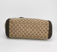 Gucci GG Canvas Tote with Running-G Buckle, Beige / Ebony, photo 6