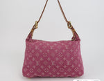 Louis Vuitton Monogram Denim Shoulder Bag, Fuchsia, photo 5