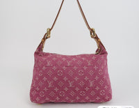 Louis Vuitton Monogram Denim Shoulder Bag, Fuchsia, photo 5