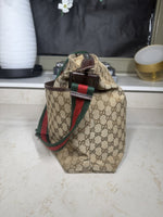 Gucci GG Canvas Front Pocket Web Messenger Bag, Beige/Ebony, photo 5