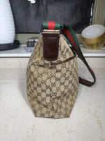 Gucci GG Canvas Front Pocket Web Messenger Bag, Beige/Ebony, photo 7