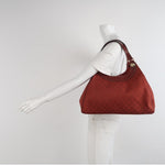 Gucci GG Canvas Hobo Bag, Red/Bordeaux, photo 2