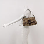 Gucci GG Canvas Horsebit Shoulder Bag, Brown/Purple, photo 5