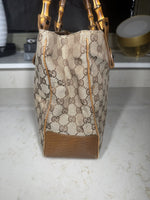 Gucci Bamboo GG Canvas Tote, Brown, photo 6