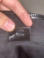 Gucci GG Canvas Tote, Brown with Black Patent Leather Trim, photo 11