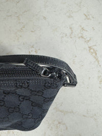Gucci Boat Bag, Black GG Canvas, photo 6