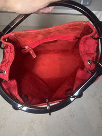 Gucci Red GG Canvas Ring-Handle Bucket Bag, photo 8
