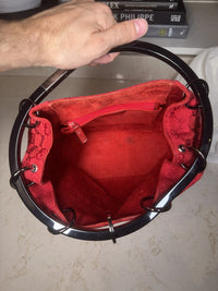 Gucci Red GG Canvas Ring-Handle Bucket Bag, photo 9